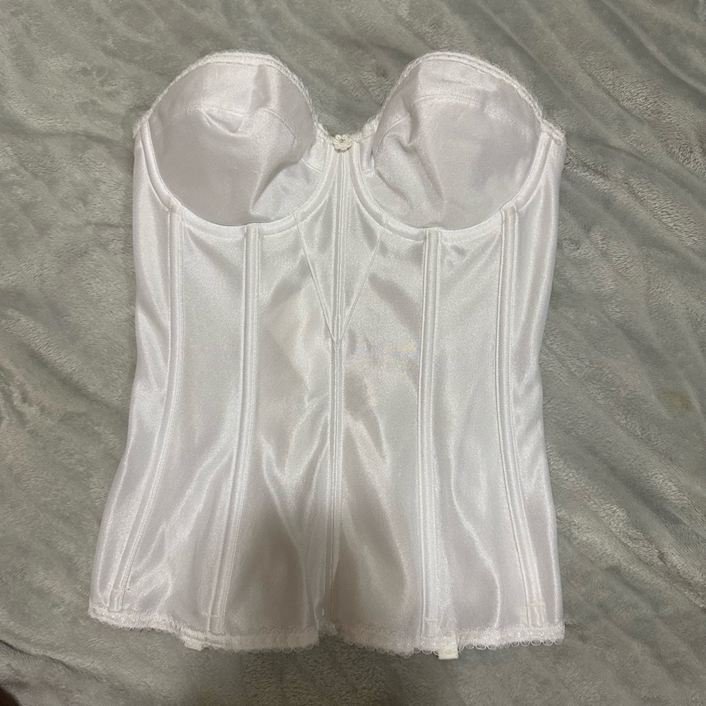 White vintage corset